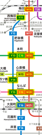 御堂筋線 四つ橋線 大国町駅での乗り換え裏技テクニック 大阪メトロ 関西乗り換えナビ かんのり Com