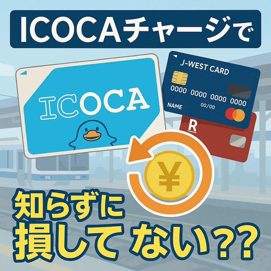 2026年最新版】ICOCAチャージで知らずに損してない？クレジットカード5